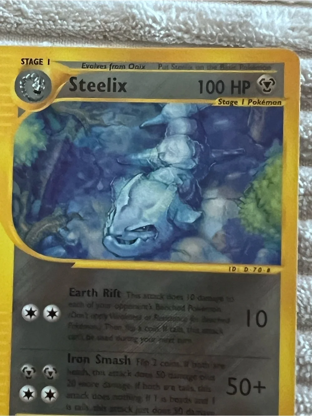 2002 RARE Aquapolis Steelix 15/147 NON Holo Pokémon Card
